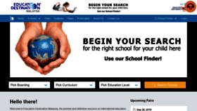 What Educationdestinationmalaysia.com website looked like in 2019 (4 years ago)