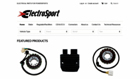 What Electrosport.com website looked like in 2019 (4 years ago)