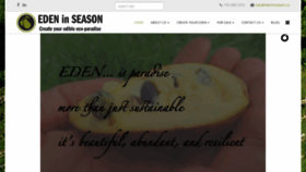 What Edeninseason.ca website looked like in 2019 (4 years ago)