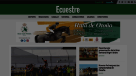 What Ecuestre.es website looked like in 2019 (4 years ago)