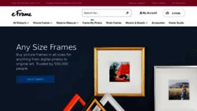 What Eframe.co.uk website looked like in 2019 (4 years ago)