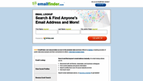 What Emailfinder.com website looked like in 2019 (4 years ago)