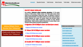 What Ehliyetsinavihazirlik.com website looked like in 2019 (4 years ago)