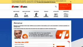What Espaceclient.aprr.fr website looked like in 2019 (4 years ago)