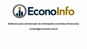What Econoinfo.com.br website looked like in 2019 (4 years ago)