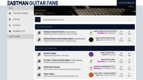 What Eastmanguitarfans.com website looked like in 2019 (4 years ago)