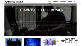 What Electronics-tutorial.net website looked like in 2019 (4 years ago)