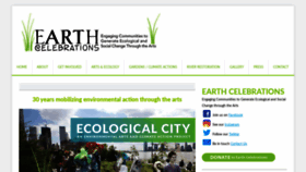 What Earthcelebrations.com website looked like in 2019 (4 years ago)