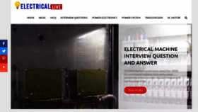 What Electricallive.com website looked like in 2019 (4 years ago)