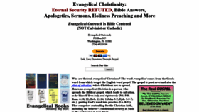 What Evangelicaloutreach.org website looked like in 2019 (4 years ago)
