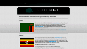 What Elitebet.com website looked like in 2019 (4 years ago)