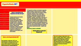 What Espanholgratis.net website looked like in 2019 (6 years ago)