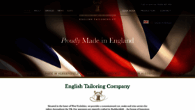 What Englishtailoringcompany.co.uk website looked like in 2019 (4 years ago)