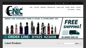 What E-nic.co.uk website looked like in 2019 (4 years ago)