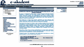 What E-akademi.org website looked like in 2019 (4 years ago)