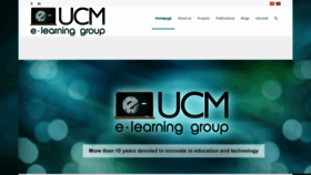 What E-ucm.es website looked like in 2019 (4 years ago)