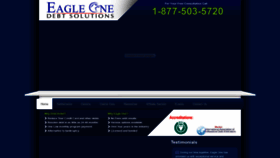What Eagleonedebtsolutions.com website looked like in 2019 (4 years ago)