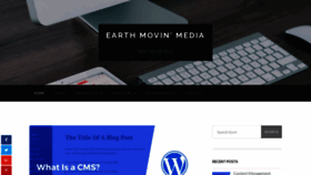 What Earthmovinmedia.com website looked like in 2019 (4 years ago)