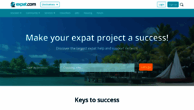 What Expat-blog.com website looked like in 2019 (6 years ago)