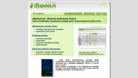 What Ebadania.pl website looked like in 2019 (4 years ago)