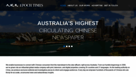 What Epochtimes.org.au website looked like in 2019 (4 years ago)