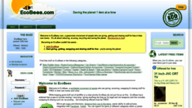 What Ecobees.com website looked like in 2019 (4 years ago)