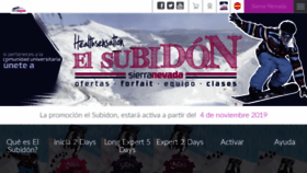 What Elsubidon.es website looked like in 2019 (4 years ago)