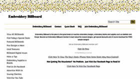 What Embroiderybillboard.com website looked like in 2019 (4 years ago)