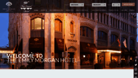 What Emilymorganhotel.com website looked like in 2019 (4 years ago)