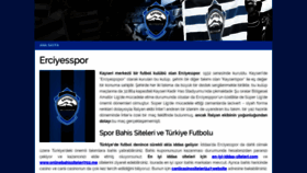 What Erciyesspor.org website looked like in 2019 (4 years ago)