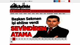 What Erzurumgundem.com website looked like in 2019 (4 years ago)