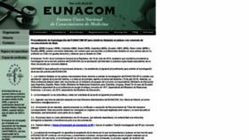 What Eunacom.cl website looked like in 2019 (4 years ago)