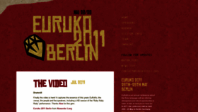 What Euruko2011.org website looked like in 2019 (4 years ago)