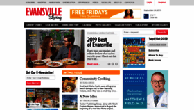 What Evansvilleliving.com website looked like in 2019 (4 years ago)