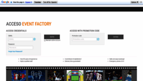 What Eventfactory.es website looked like in 2019 (4 years ago)