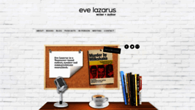 What Evelazarus.com website looked like in 2019 (4 years ago)