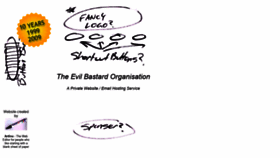 What Evilbastard.org website looked like in 2019 (4 years ago)