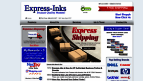 What Express-inks.com website looked like in 2019 (4 years ago)