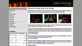 What Ealingchess.com website looked like in 2019 (4 years ago)