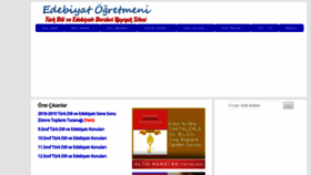 What Edebiyatogretmeni.org website looked like in 2019 (4 years ago)
