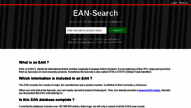 What Ean-search.org website looked like in 2019 (4 years ago)