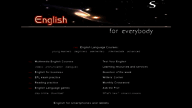 What English-online.org.uk website looked like in 2019 (4 years ago)