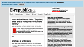 What E-republika.cz website looked like in 2019 (4 years ago)