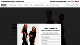 What Eileenfisher.com website looked like in 2019 (4 years ago)