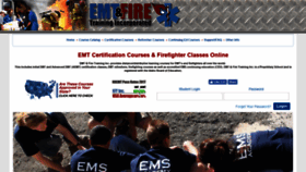 What Emtfiretraining.com website looked like in 2019 (4 years ago)