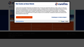 What Eurofins.ch website looked like in 2019 (4 years ago)