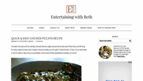What Entertainingwithbeth.com website looked like in 2019 (4 years ago)