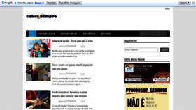 What Educasempre.com website looked like in 2019 (4 years ago)