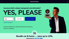What Esurance.com website looked like in 2019 (4 years ago)