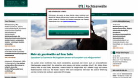 What Etl-rechtsanwaelte.de website looked like in 2019 (4 years ago)